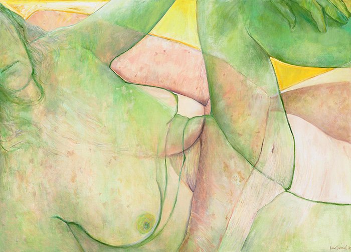 Joan Semmel Yellow Sky 2015