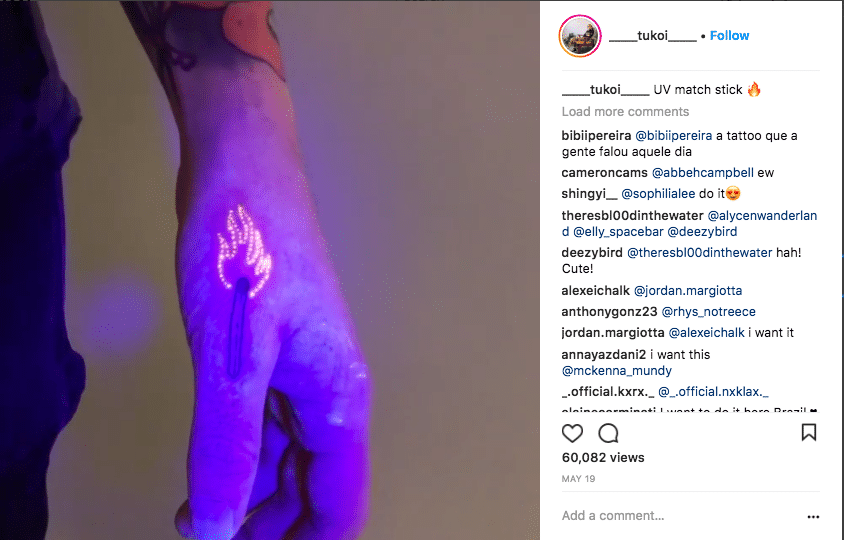 tatuajes fluprescentes