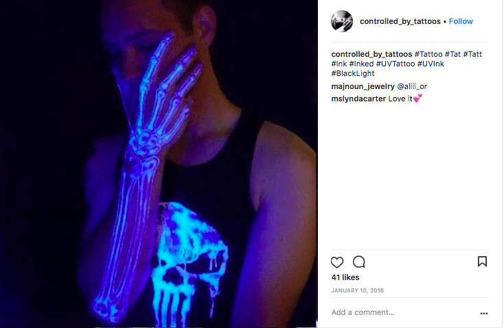 TATEAJES FLUORESCENTES CADAVER