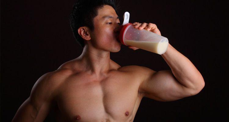 El batido de proteínas