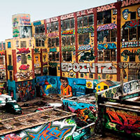 La meca del grafiti se pinta de blanco