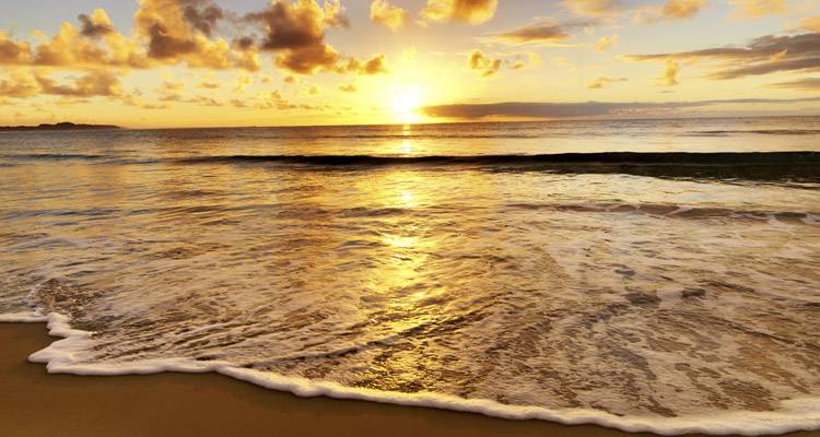 Playa económica en invierno