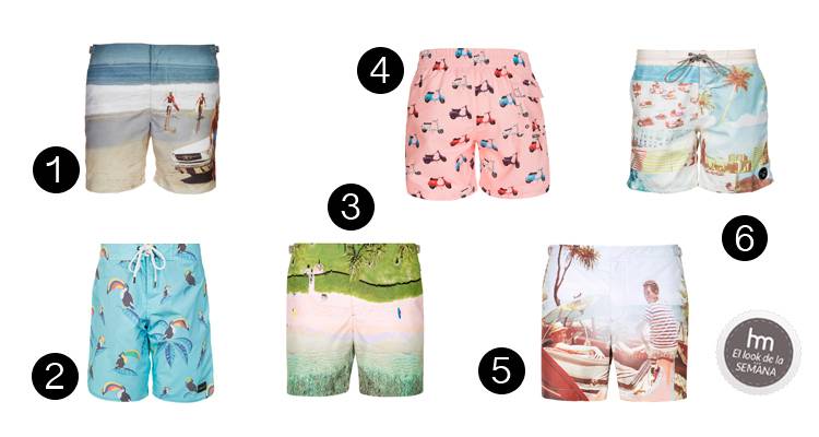 Bañadores con estampados retro