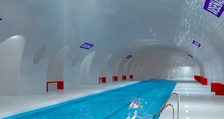 ¿Estaciones de metro reconvertidas en piscinas?
