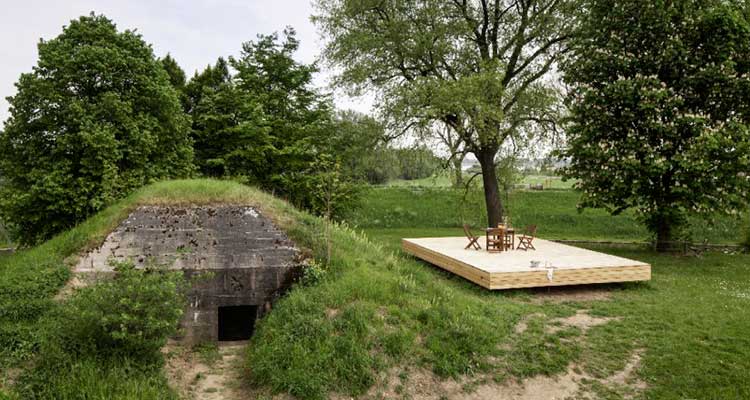 Bed&Breakfast en un búnker