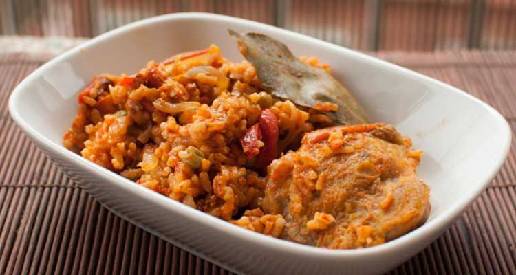 Arroz con pollo y jerez