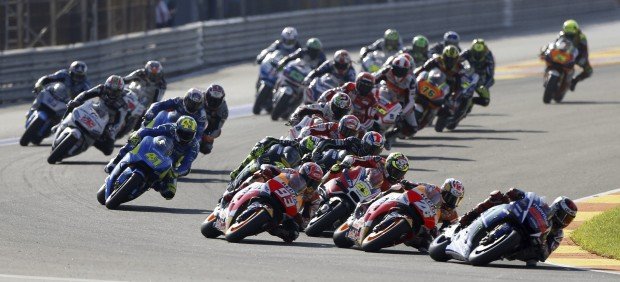 El Moto GP de Valencia, la carrera más vista de la historia