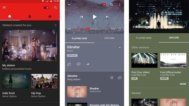 Google lanza YouTube Music, su Spotify