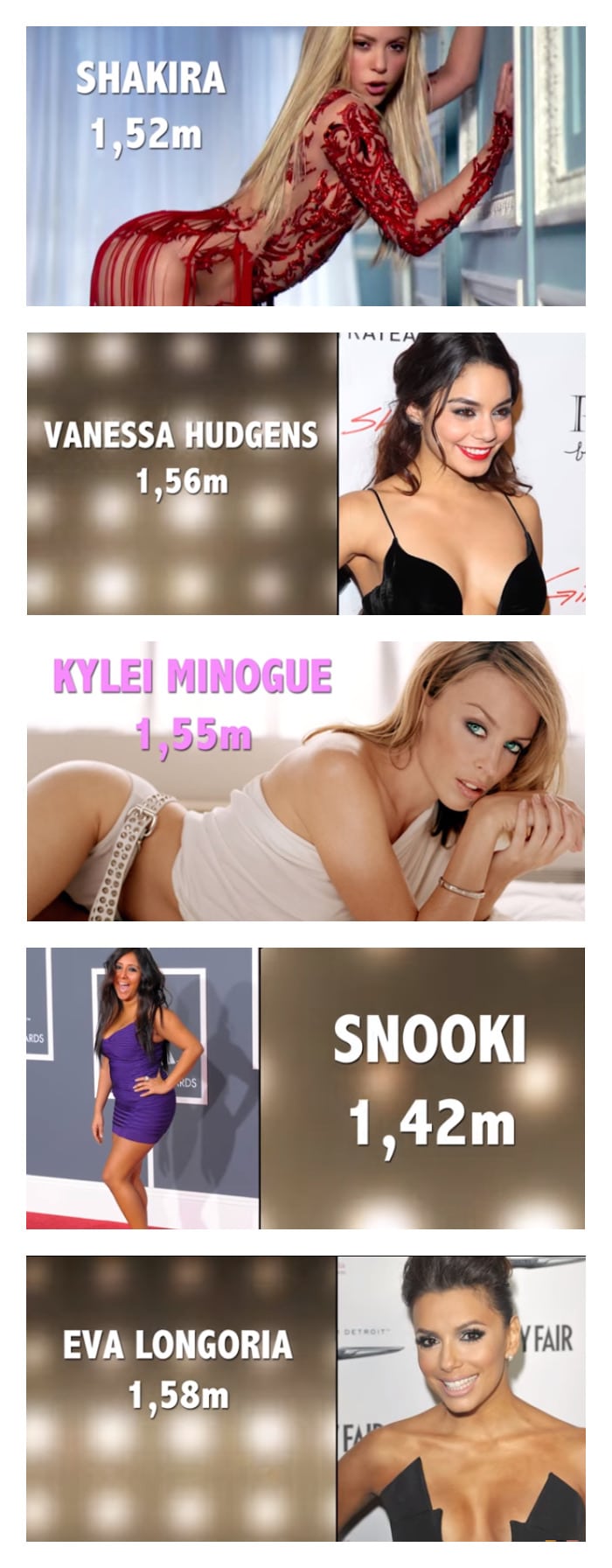 Las chicas bajas más guapas del mundo