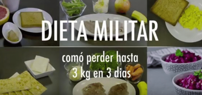 La Dieta Militar: otra dieta milagro