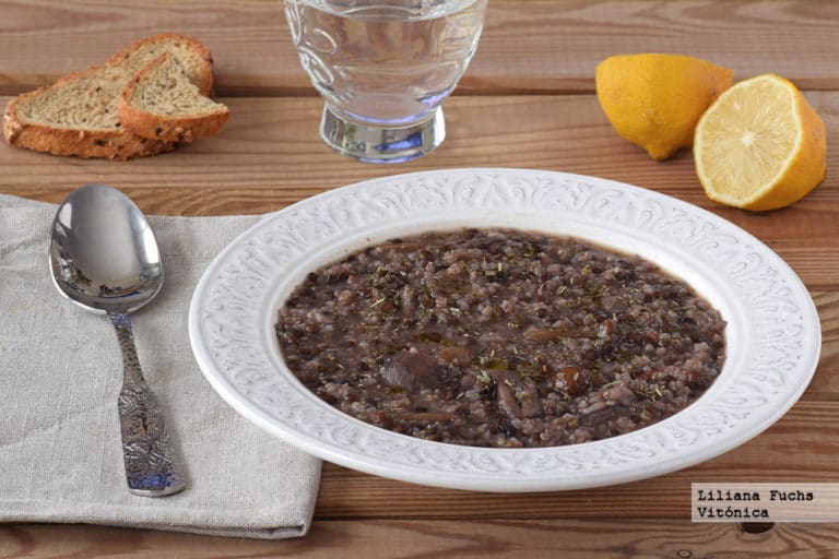 Receta saludable: lentejas con quinoa, arroz y setas