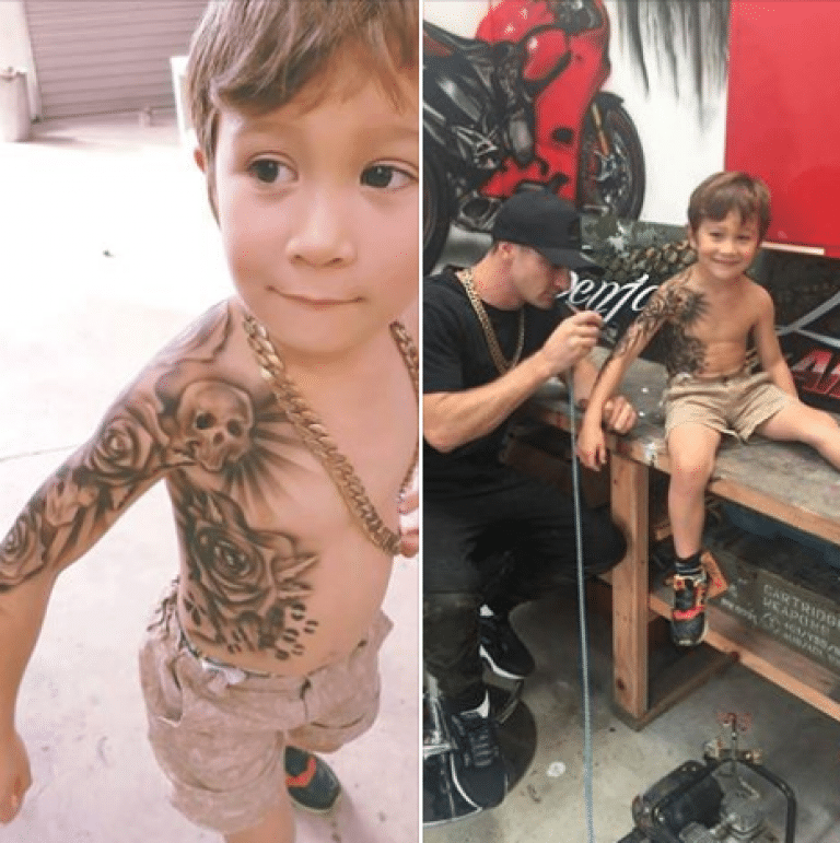 Este hombre se está volviendo viral por TATUAR A NIÑOS
