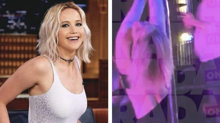 Jennifer Lawrence, pillada bailando borracha en un club de striptease