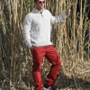 Jersey y pantalones de Timberland. Gafas Wandy. Calzado Adidas