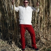 Jersey y pantalones de Timberland. Gafas Wandy. Calzado Adidas