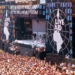 El escenario del Live Aid en Wembley