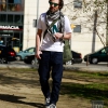 New Marc Newson stripes T-shirt, pantalones Arc 3D slim raw G-Star, bambas G-Star Augur Jeddar Denim, bolsa Murray Hold All