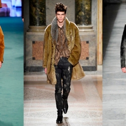 Los materiales ultrasuaves fueron una constante en Milano Moda Uomo. Etro, Roberto Cavalli o Fendi son un ejemplo